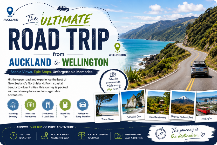 Auckland to Wellington