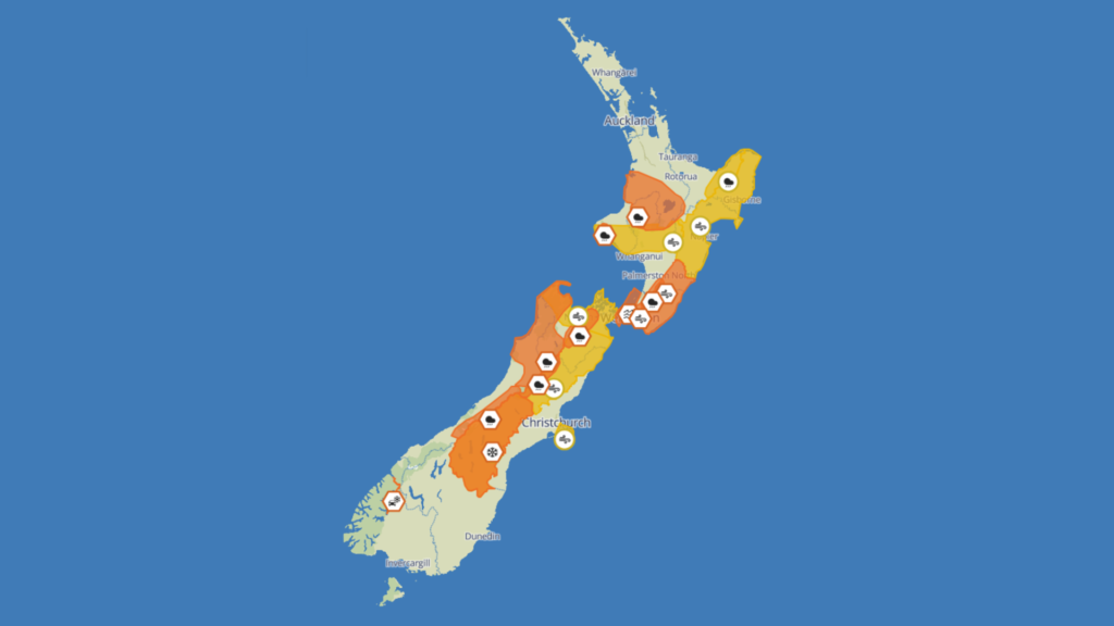 Southland temperature drop