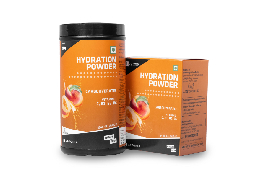 Decathlon's Peach Hydration Powder