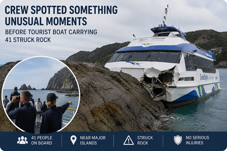 Tourist Boat Strikes Rock